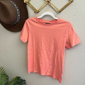 Set of 2 Brave Soul Boutique Blue Pink Basic Cotton T-Shirt Tee Top Basic Layer